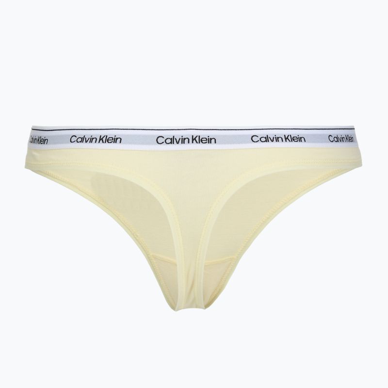 Стрінги жіночі Calvin Klein LV00QD5209 Thong 3 пари shoreline/snow heather/pear sorbe 5