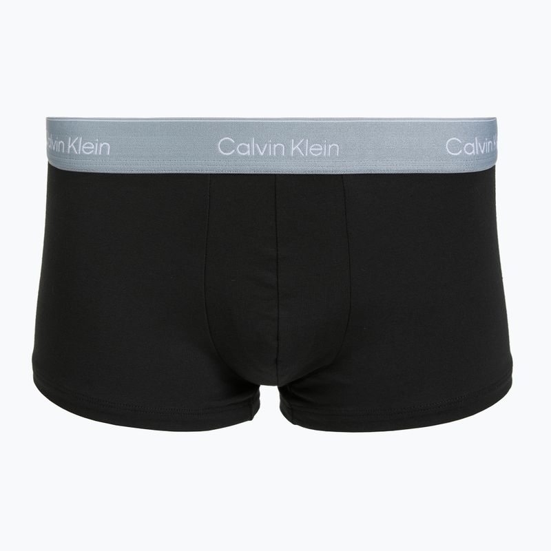 Труси чоловічі Calvin Klein LV00NB4390 Low Rise Trunk 5 пар black wb/blue descent wb/green bi/kahki 2