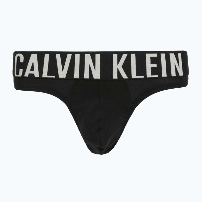Труси чоловічі Calvin Klein 000NB3607A Hip Brief 3 пари black w/oatmeal logo/black w/age 2