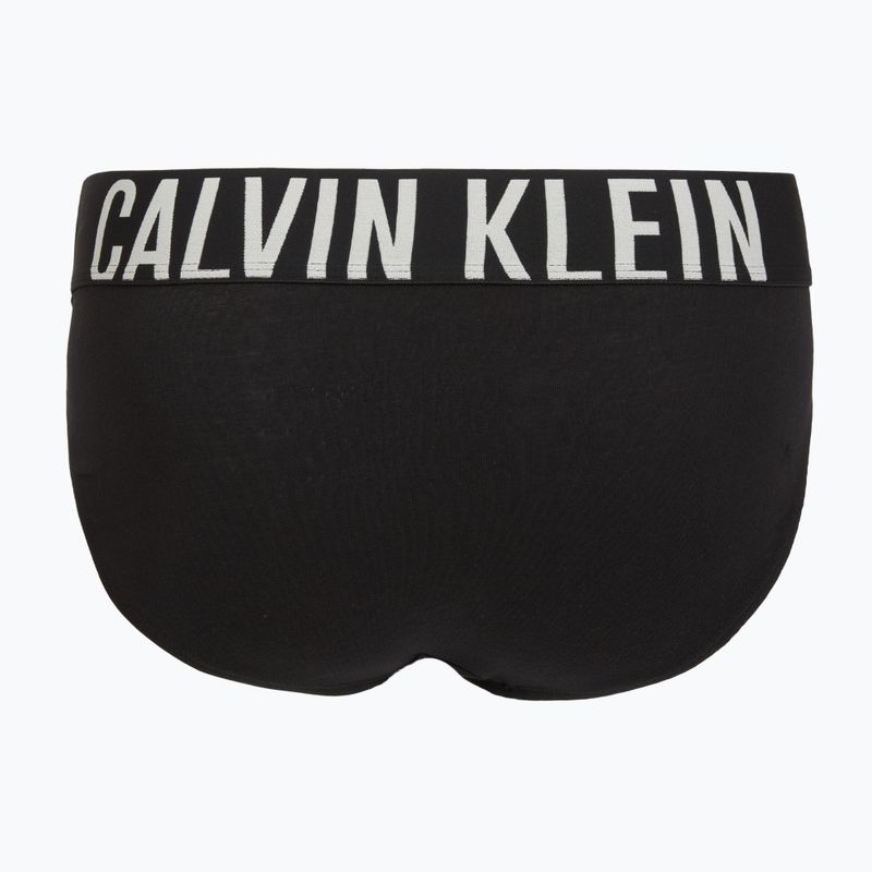 Труси чоловічі Calvin Klein 000NB3607A Hip Brief 3 пари black w/oatmeal logo/black w/age 5