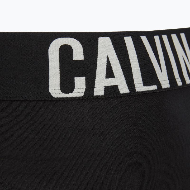 Труси чоловічі Calvin Klein 000NB3607A Hip Brief 3 пари black w/oatmeal logo/black w/age 6