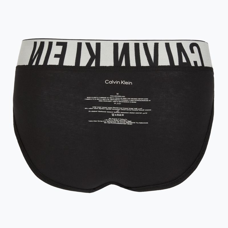 Труси чоловічі Calvin Klein 000NB3607A Hip Brief 3 пари black w/oatmeal logo/black w/age 7