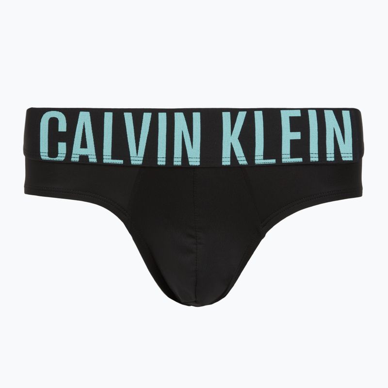 Труси чоловічі Calvin Klein 000NB3610A Hip Brief 3 пари black w/ombre blue logo/black w/c 2