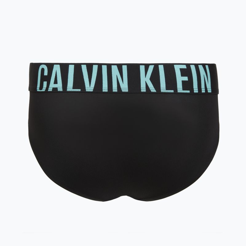 Труси чоловічі Calvin Klein 000NB3610A Hip Brief 3 пари black w/ombre blue logo/black w/c 3