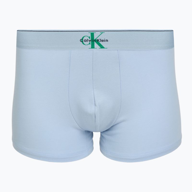 Боксерки чоловічі Calvin Klein LV00NB4472 Trunk 3 pairs shoreline/mardi gras green/cent s 2