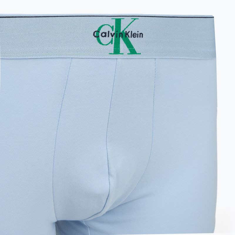 Боксерки чоловічі Calvin Klein LV00NB4472 Trunk 3 pairs shoreline/mardi gras green/cent s 6