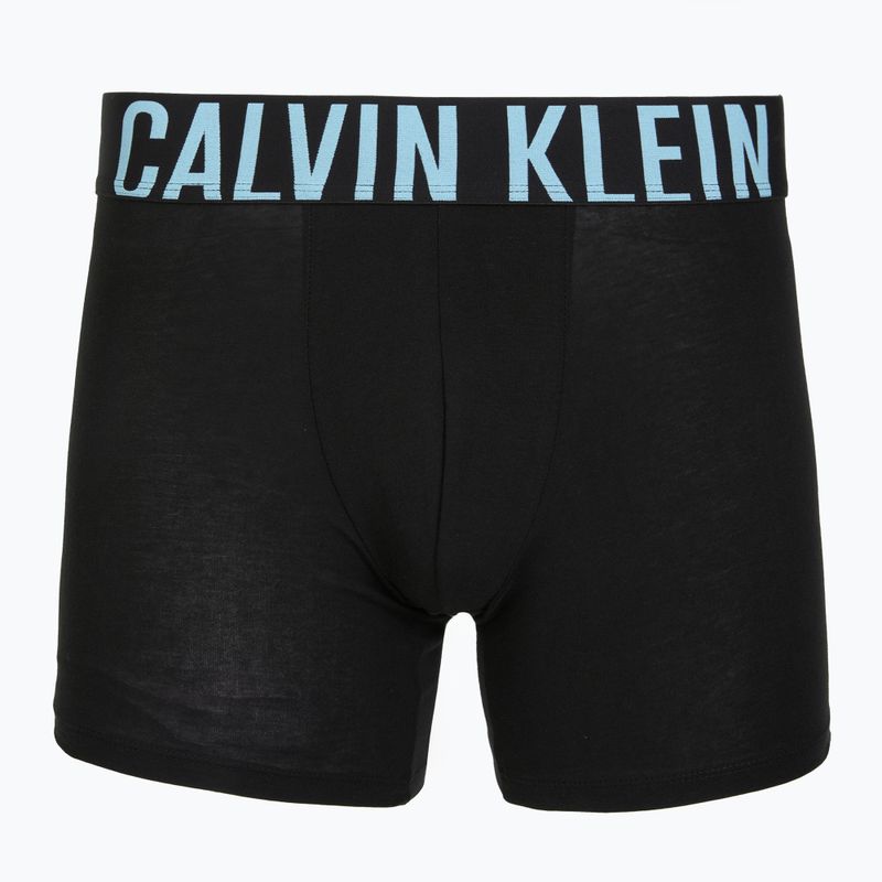 Труси Calvin Klein 000NB3609A Boxer Brief 3 пари black w/harbor mist logo/black w 2