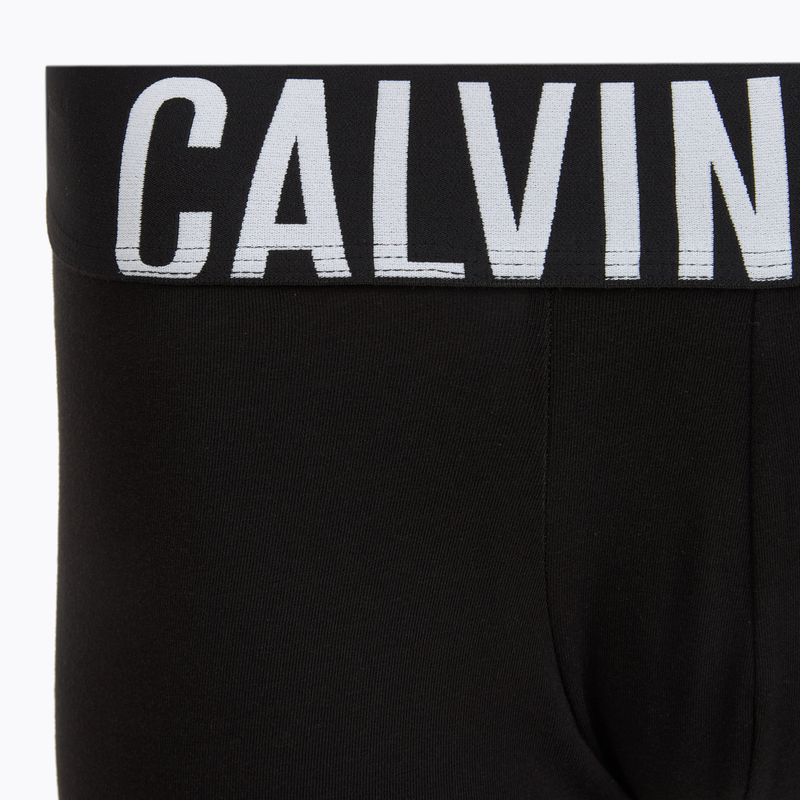 Боксерки чоловічі Calvin Klein 000NB3608A Trunk 3 pairs black with harbor mist logo/ black with 5