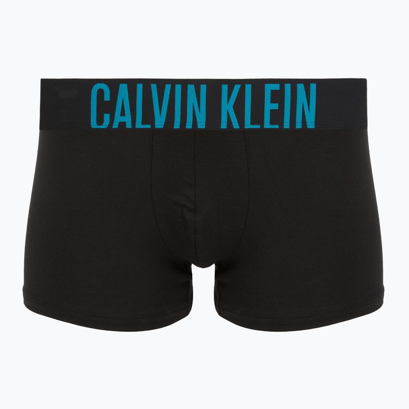 Чоловічі боксери Calvin Klein 000NB3608A Trunk 3 пари black w/oatmeal logo/black w/age 3