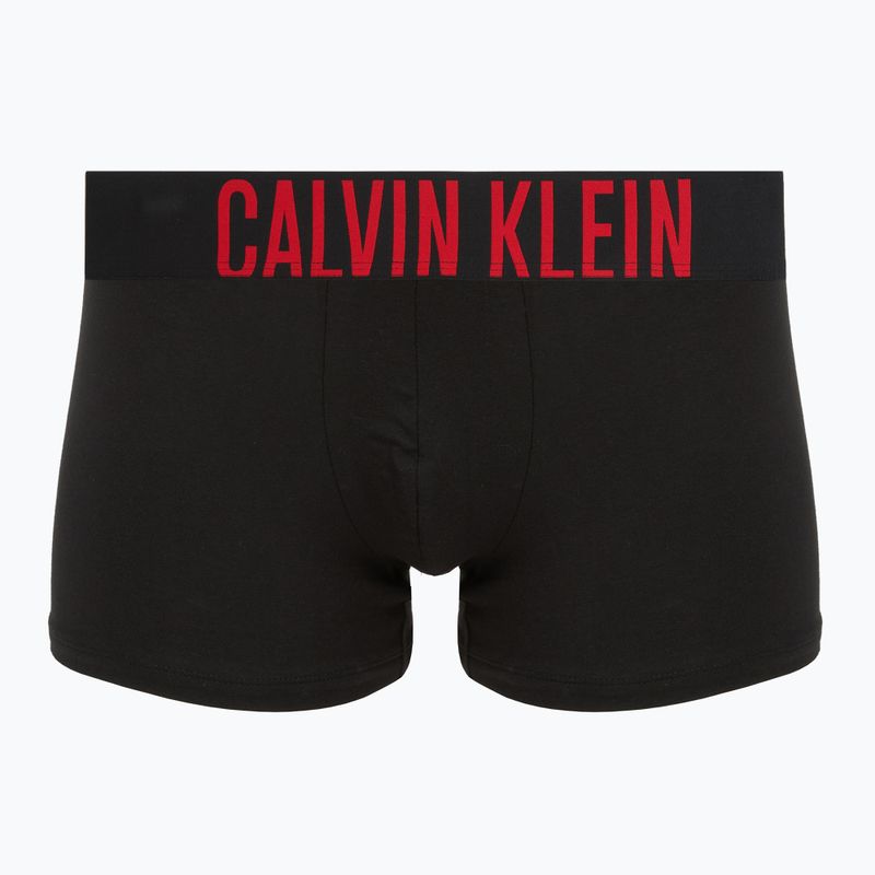 Чоловічі боксери Calvin Klein 000NB3608A Trunk 3 пари black w/oatmeal logo/black w/age 4