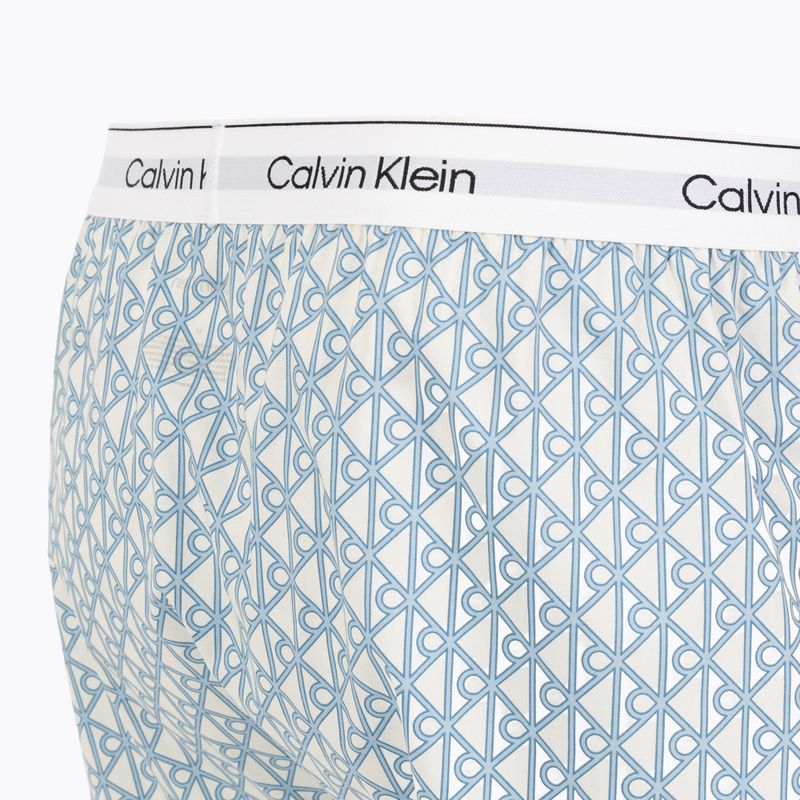 Труси Calvin Klein LV00NM2831 Boxer Trad icon cotton emblem chalk/gulf blue 3