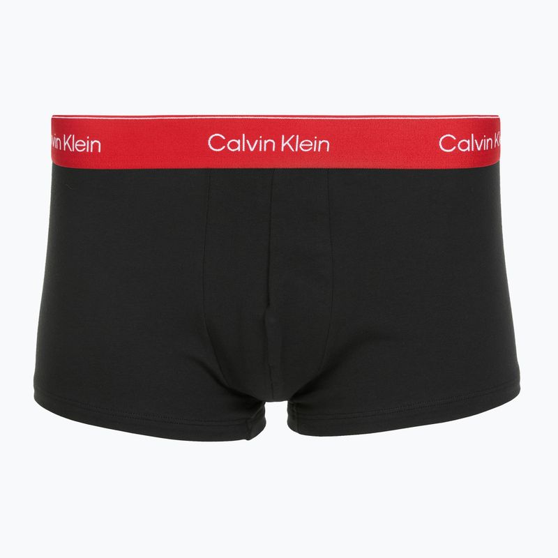 Труси Calvin Klein LV00NB4389 Low Rise Trunk 3 пари black/adrenaline rush/white/black 3