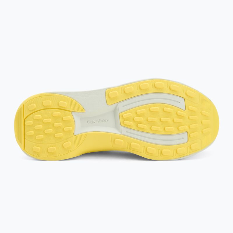 Кросівки чоловічі Calvin Klein YM0YM01457 Chunky Runner Lace Up Sock Knit vaporous white/coal/buttercup 4