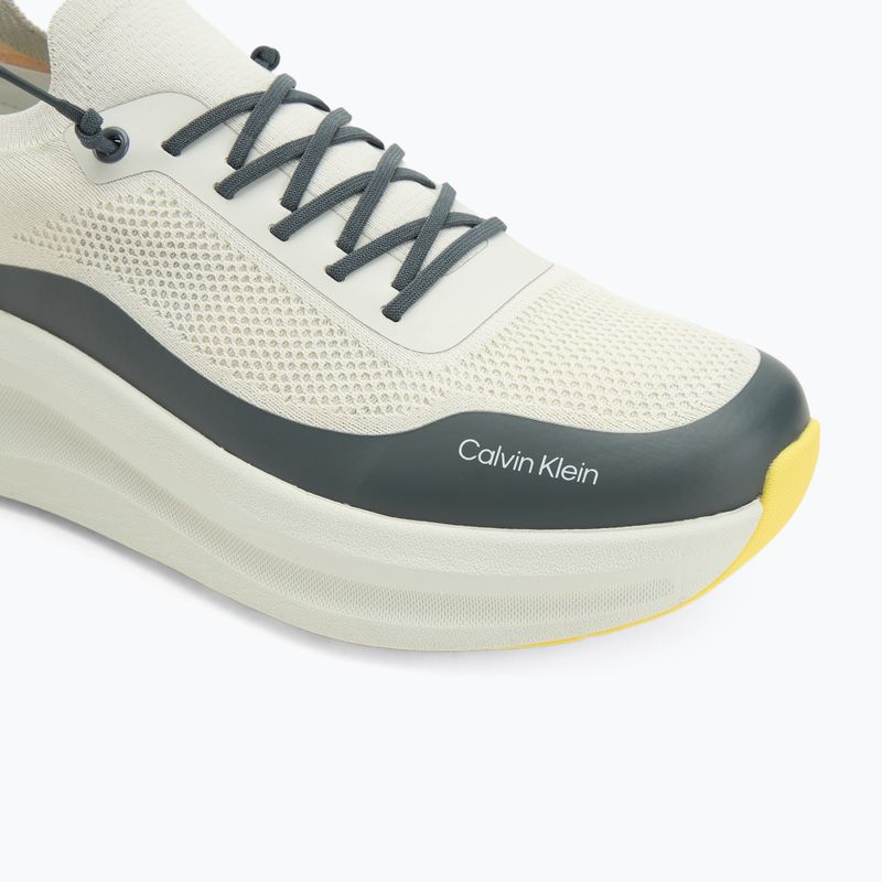 Кросівки чоловічі Calvin Klein YM0YM01457 Chunky Runner Lace Up Sock Knit vaporous white/coal/buttercup 7