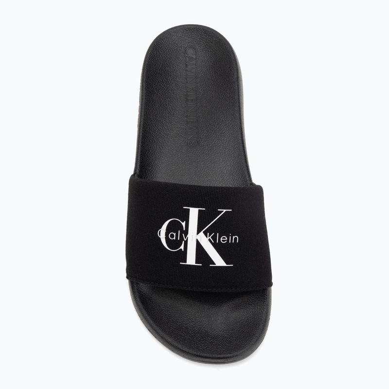 Шльопанці жіночі Calvin Klein YW0YW01967 Monogram Logo 0GM black/bright white 5