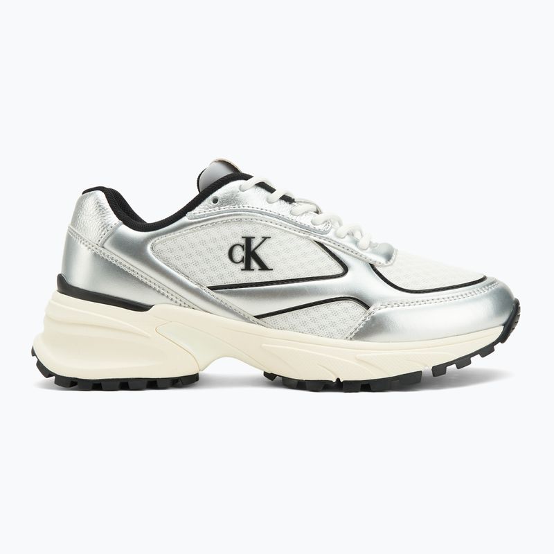 Кросівки жіночі Calvin Klein YW0YW02063 Hike Runner Lace Up Mesh Mix silver/black/bright white 2