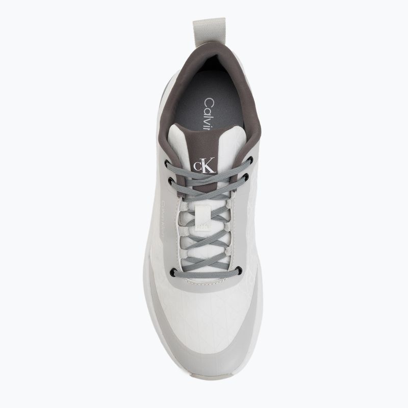 Кросівки чоловічі Calvin Klein Chunky Runner Laceup Mix Aop white/granite road/granite gray 5