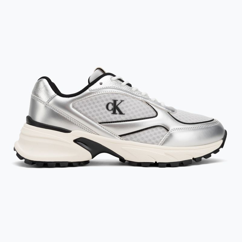 Кросівки чоловічі Calvin Klein YM0YM01402 Hike Runner Laceup Mesh Mix silver/black/marshmallow 2