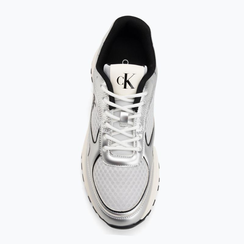 Кросівки чоловічі Calvin Klein YM0YM01402 Hike Runner Laceup Mesh Mix silver/black/marshmallow 5