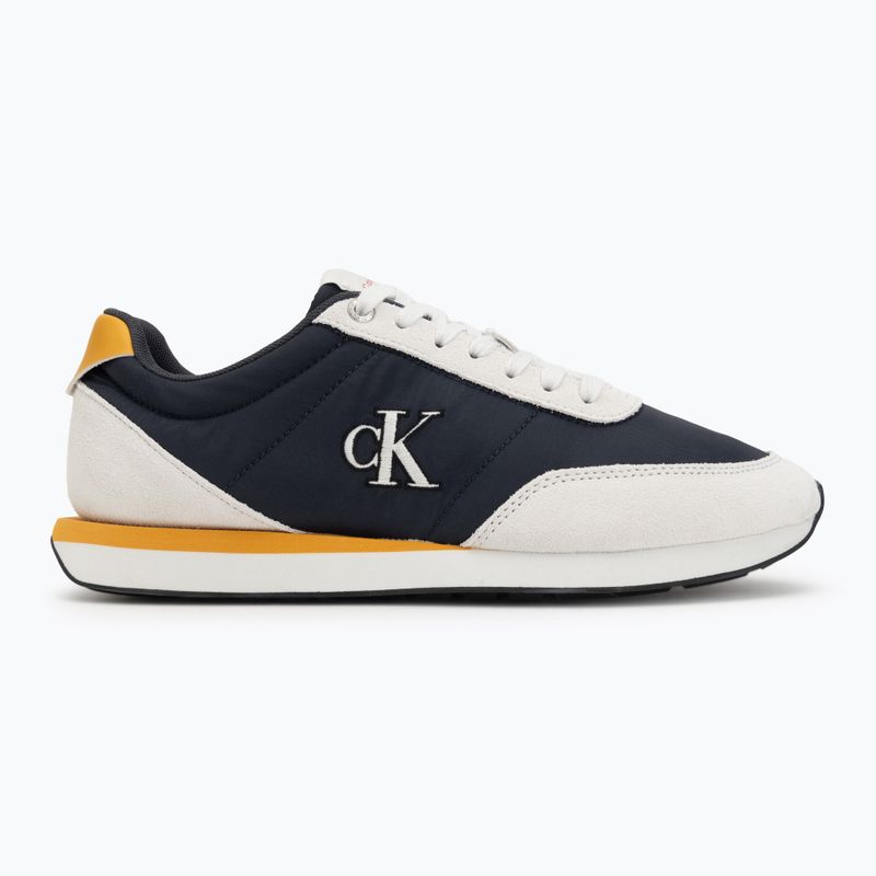Взуття чоловіче Calvin Klein YM0YM01361 Retro Runner Ess Mix Mat vaporous white/casual bluee/cooling 2