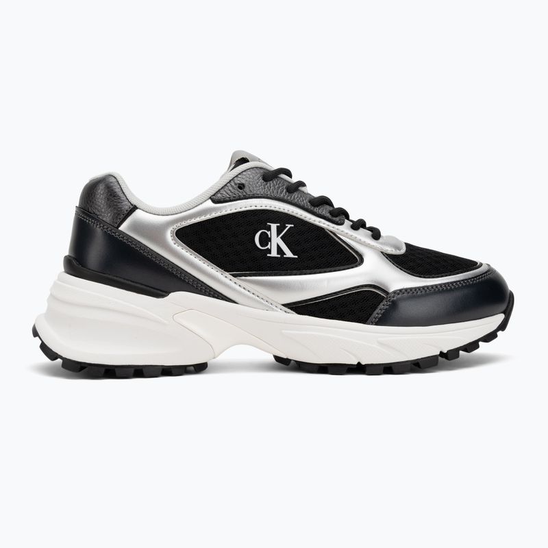 Кросівки жіночі Calvin Klein YW0YW02063 Hike Runner Lace Up Mesh Mix black/silver 2