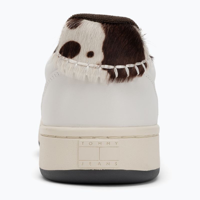 Кросівки жіночі Tommy Hilfiger Archive 98 Calf Hair Tab ecru/dark coffe 6