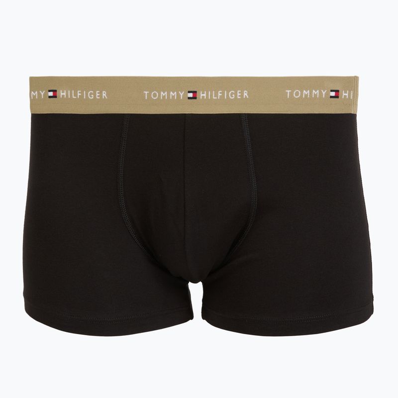Боксерки чоловічі Tommy Hilfiger Trunk WB 3 pairs black/citronella/woodridge 3