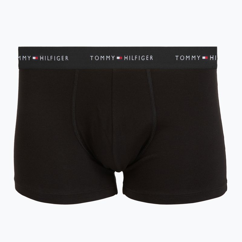 Боксерки чоловічі Tommy Hilfiger Trunk WB 3 pairs black/citronella/woodridge 4