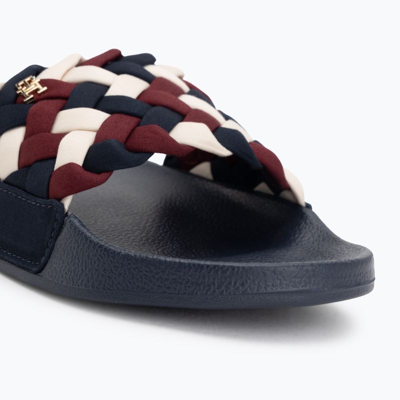 Шльопанці жіночі Tommy Hilfiger Braided Pool rwb 7