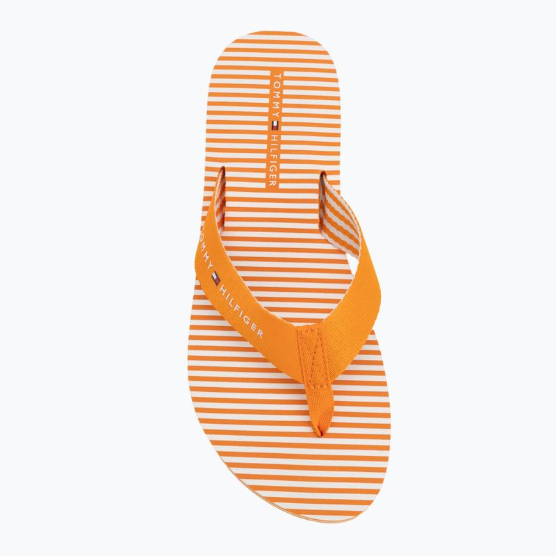 В'єтнамки жіночі Tommy Hilfiger Ithaca Stripe Summer orange hype 5