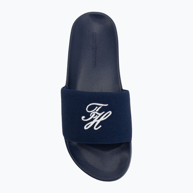 Шльопанці жіночі Tommy Hilfiger Script Pool preppy navy 5
