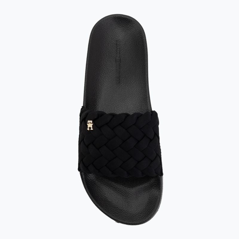 Шльопанці жіночі Tommy Hilfiger Braided Pool black 5