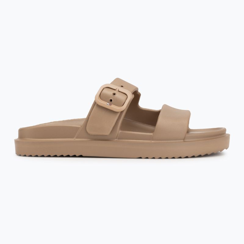 Шльопанці жіночі Tommy Hilfiger Double Strap Sandal Pearl safari canvas pearlized 2