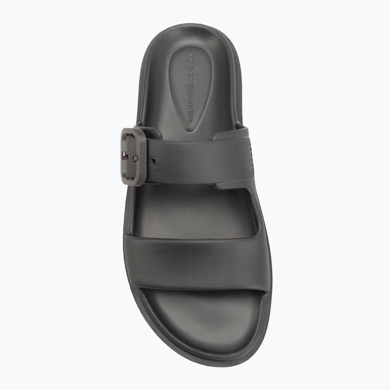 Шльопанці жіночі Tommy Hilfiger Double Strap Sandal Pearl dark grey pearlized 5