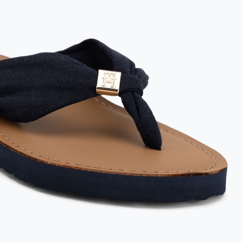 В'єтнамки жіночі Tommy Hilfiger Footbed Summer Sandal Leather space blue 7