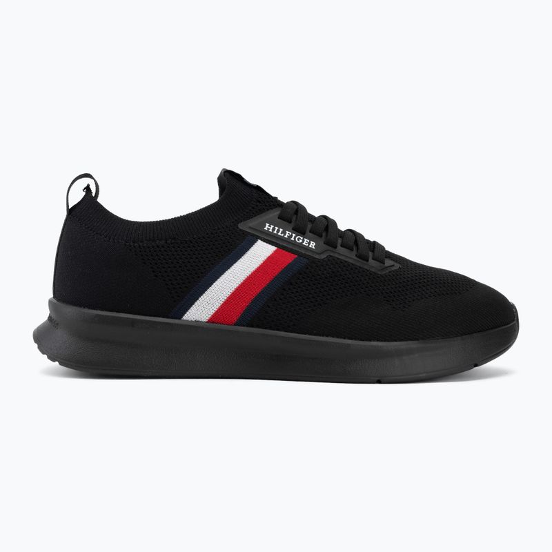 Кросівки чоловічі Tommy Hilfiger Lightweight Knitted Runner black 2