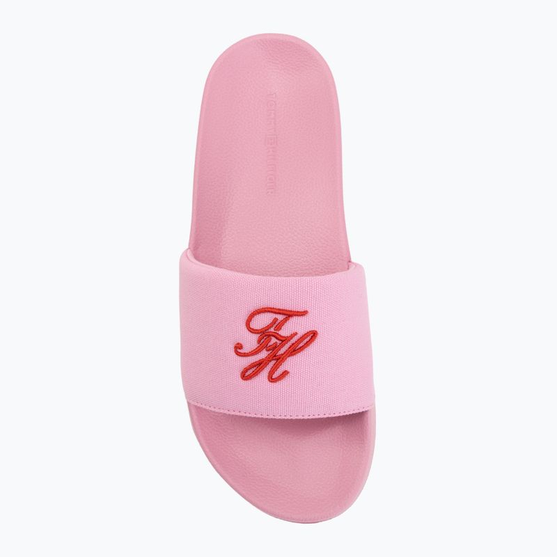 Шльопанці жіночі Tommy Hilfiger Script Pool rose petal 5