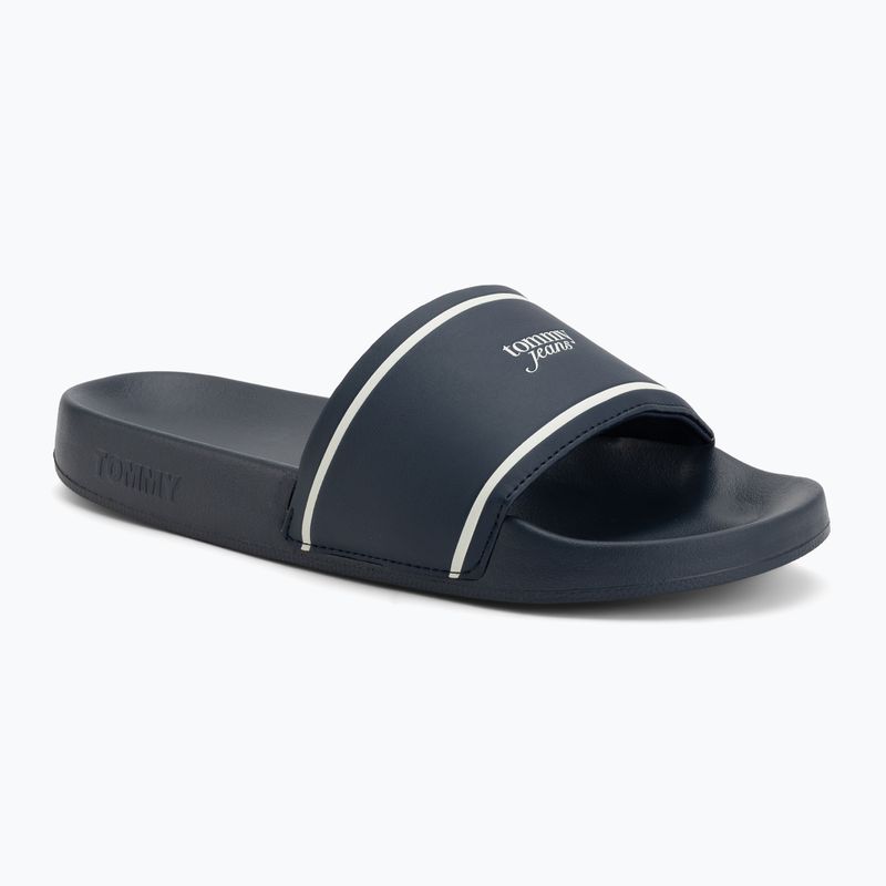 Жіночі шльопанці Tommy Jeans Poolslides dark night navy