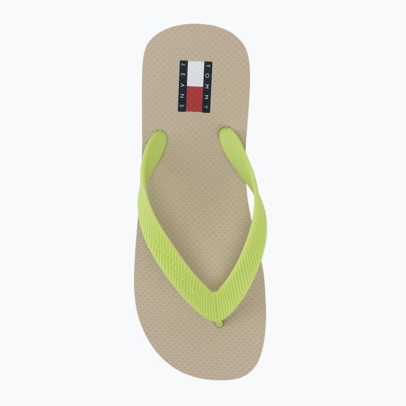 В'єтнамки жіночі Tommy Jeans Logo Summer white clay/lime essence 5