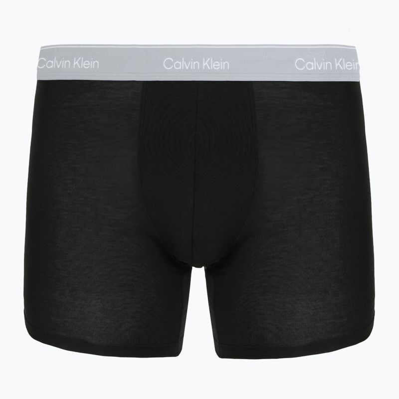 Труси Calvin Klein LV00NB4394 Brief 3 пари black w/darkest spruce wb/black w 2