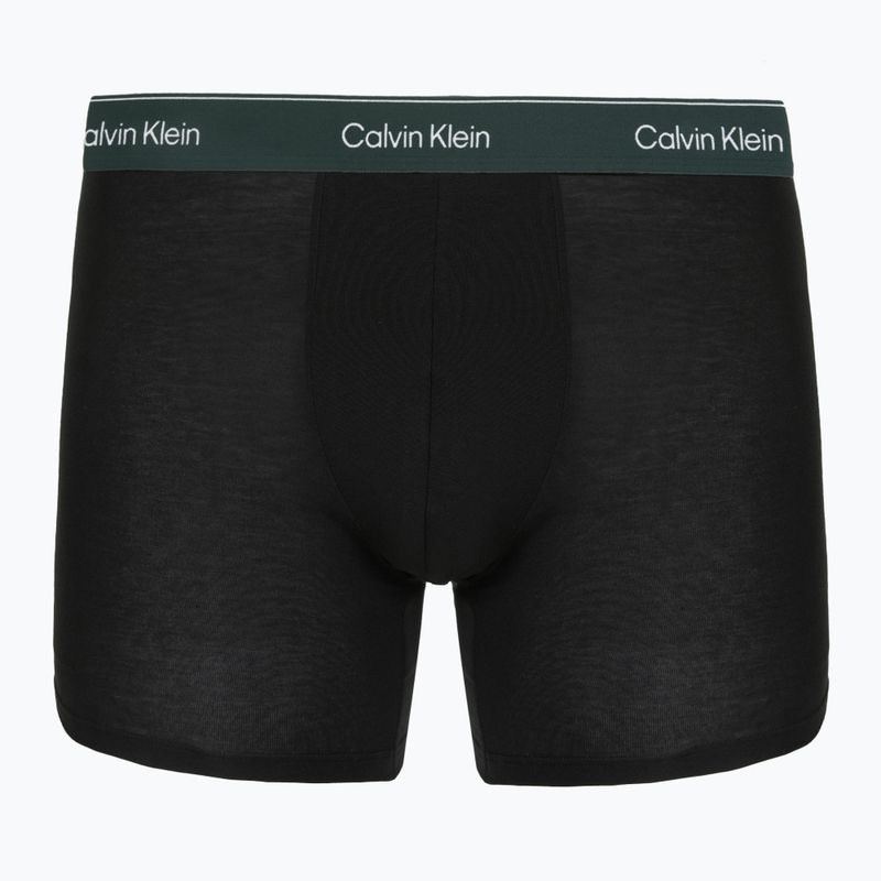 Труси Calvin Klein LV00NB4394 Brief 3 пари black w/darkest spruce wb/black w 6