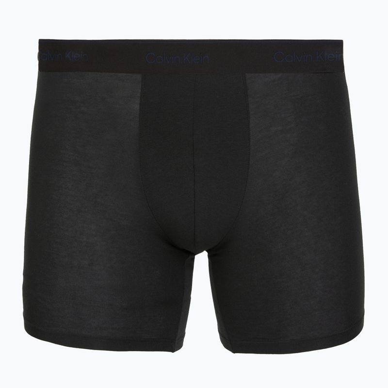 Труси Calvin Klein LV00NB4394 Brief 3 пари black w/heavenly iris logo/black w 5