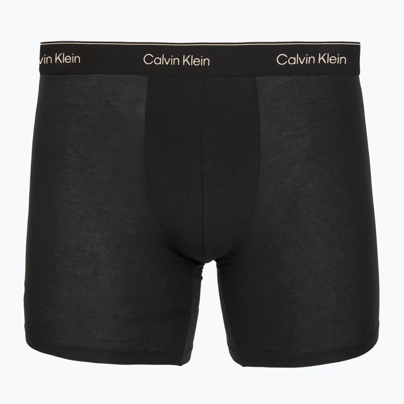 Труси Calvin Klein LV00NB4394 Brief 3 пари black w/heavenly iris logo/black w 6
