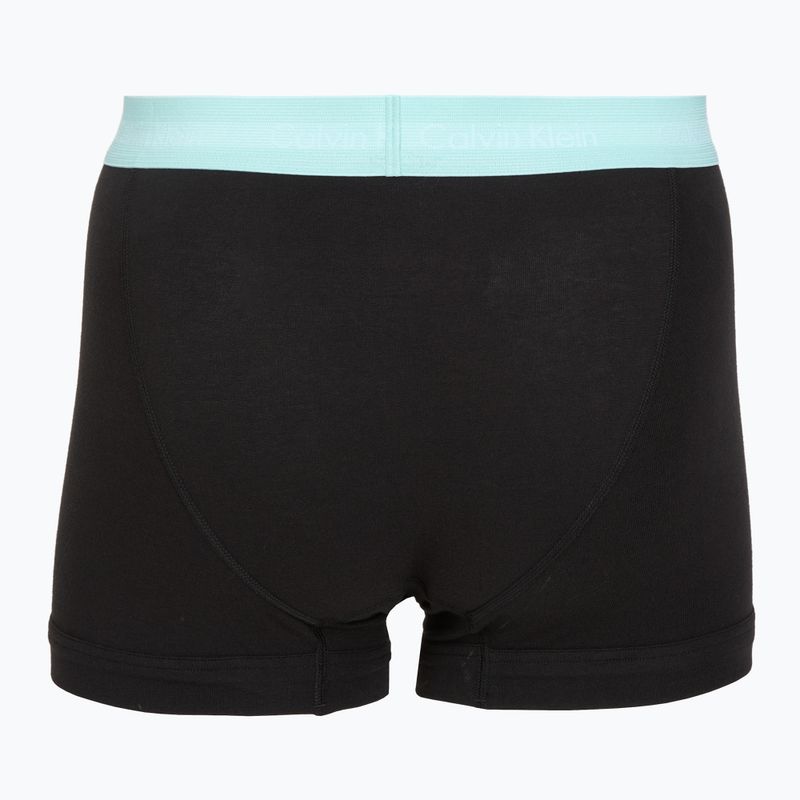 Труси чоловічі Calvin Klein 0000U2662G Trunk 3 пари black w plume wb/black w misty sag 5