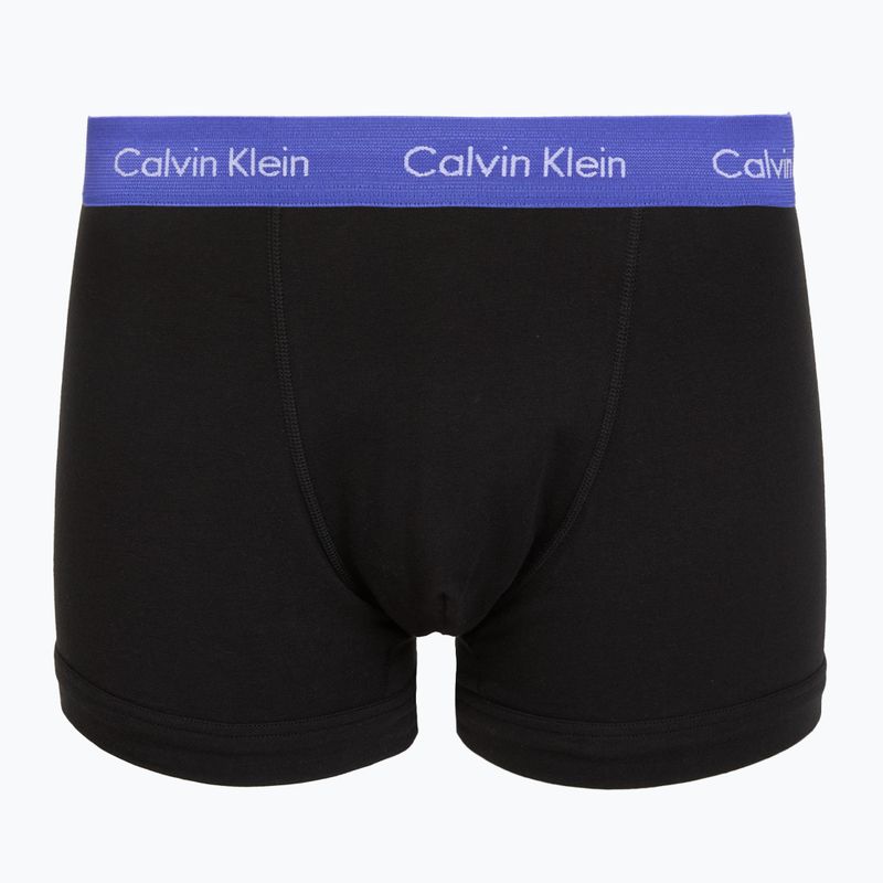 Труси чоловічі Calvin Klein 0000U2662G Trunk 3 пари black w green bloom wb/black w da 5