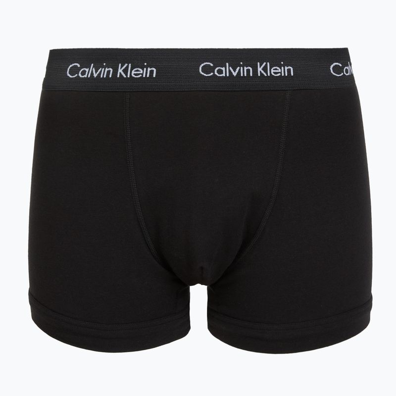 Труси чоловічі Calvin Klein 0000U2662G Trunk 3 пари black w green bloom wb/black w da 6