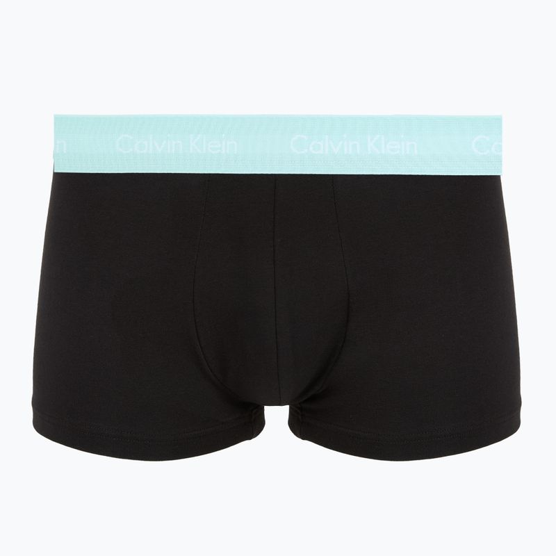 Боксерки чоловічі Calvin Klein 0000U2664G Low Rise Trunk 3 pairs black in plume wb/ black in misty sag 2