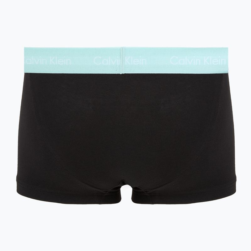 Боксерки чоловічі Calvin Klein 0000U2664G Low Rise Trunk 3 pairs black in plume wb/ black in misty sag 3