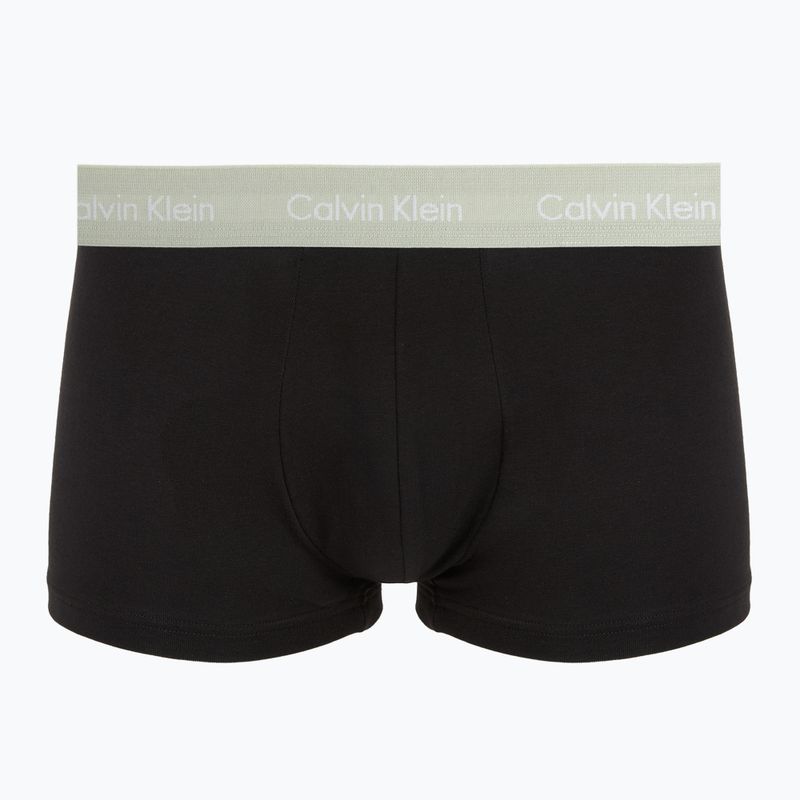 Боксерки чоловічі Calvin Klein 0000U2664G Low Rise Trunk 3 pairs black in plume wb/ black in misty sag 5
