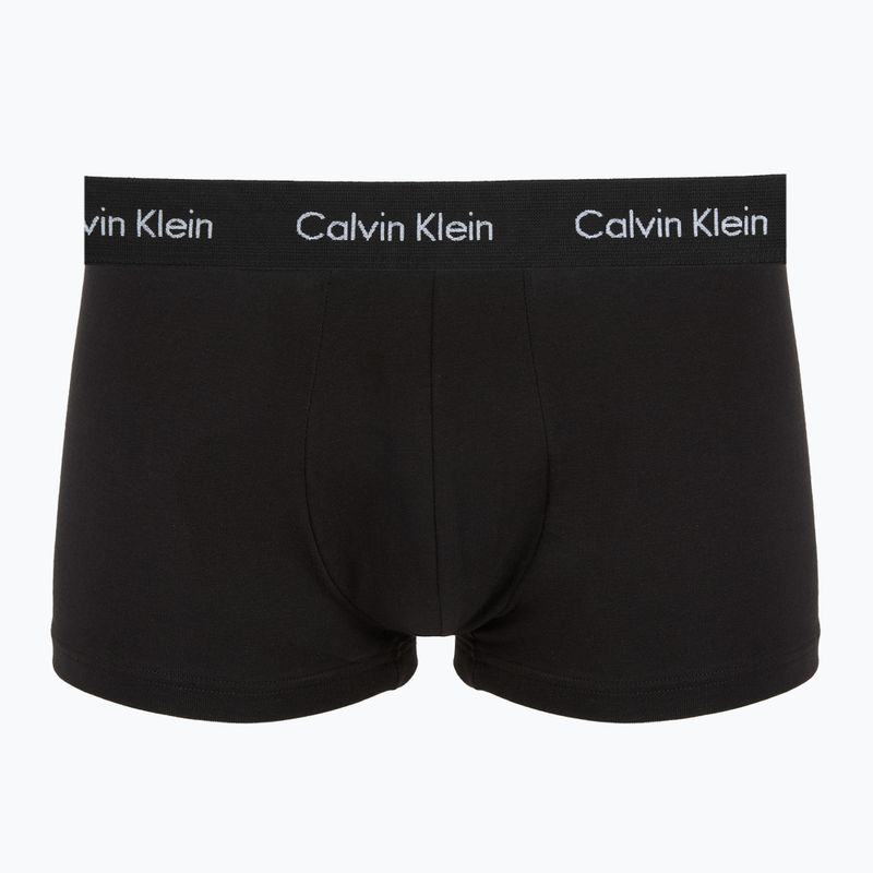 Боксерки чоловічі Calvin Klein 0000U2664G Low Rise Trunk 3 pairs black in plume wb/ black in misty sag 6